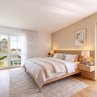 Schlafzimmer mit Ankleide (visualisiert)