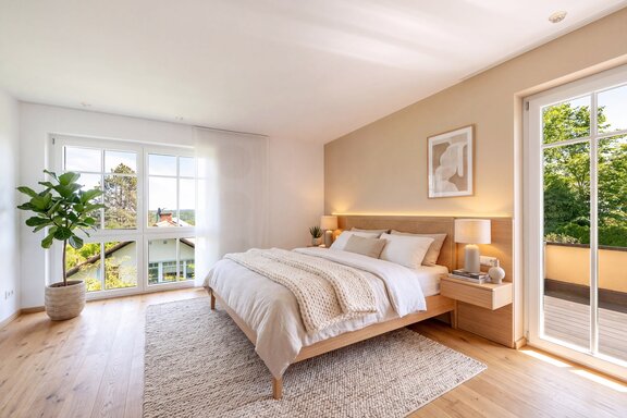 Schlafzimmer mit Ankleide (visualisiert)