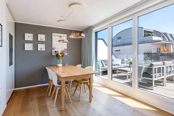 Essbereich mit Terrassenzugang