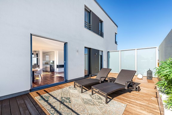 Loungen unter freiem Himmel