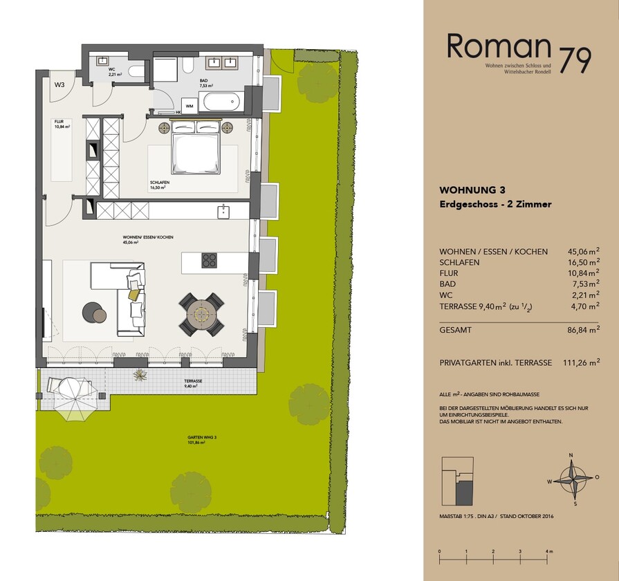 Grundriss Wohnung 3