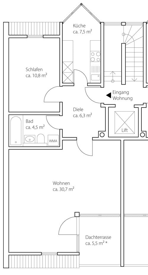 Grundriss 4 OG