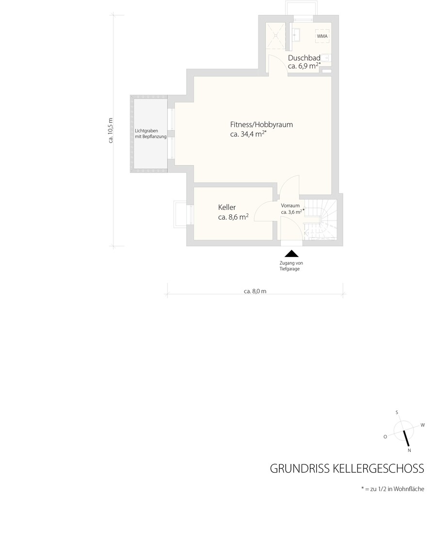Grundriss Kellergeschoss
