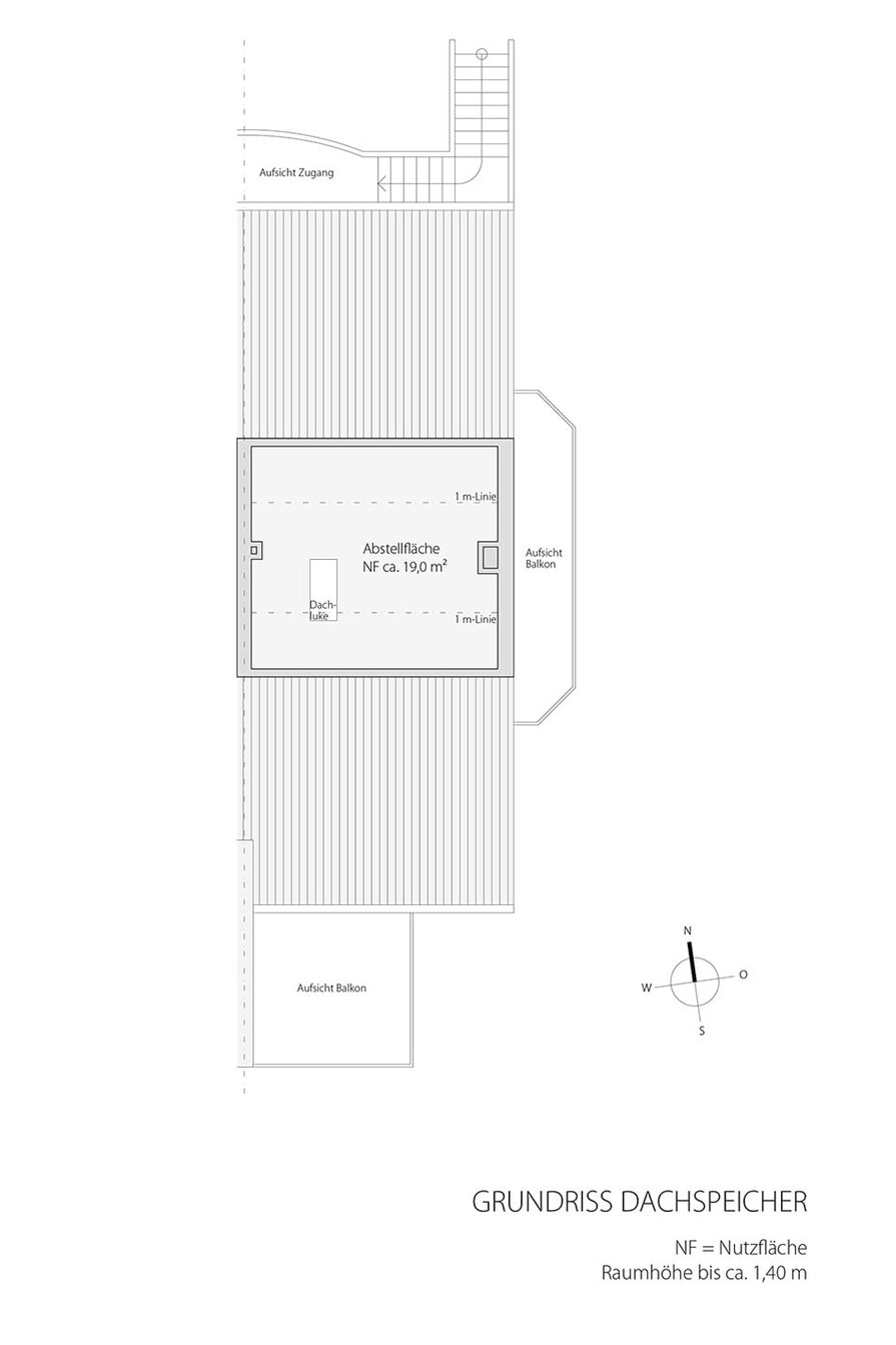 Grundriss Dachspeicher