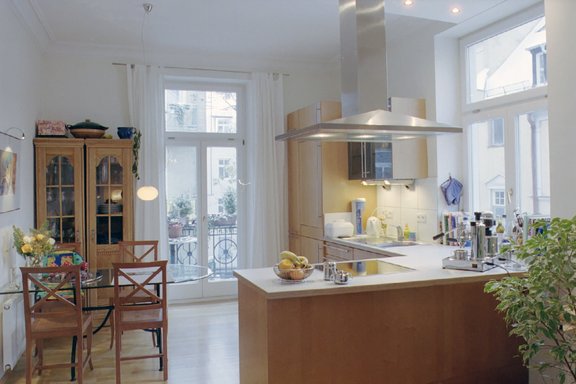 Kitchen with dining area