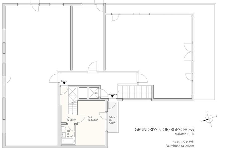 Grundriss 5 Obergeschoss