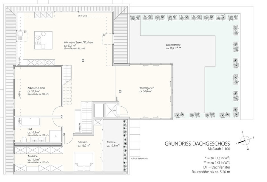 Grundriss Dachgeschoss