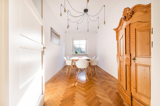 Esszimmer im Erdgeschoss zur Rüdigerstraße