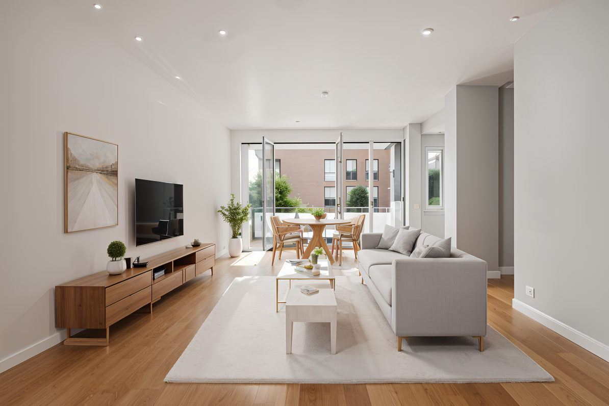 Living/dining room (virtually furnished)