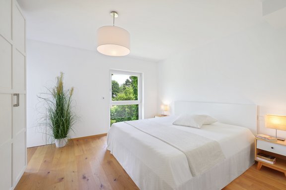 Masterschlafzimmer mit Blick
