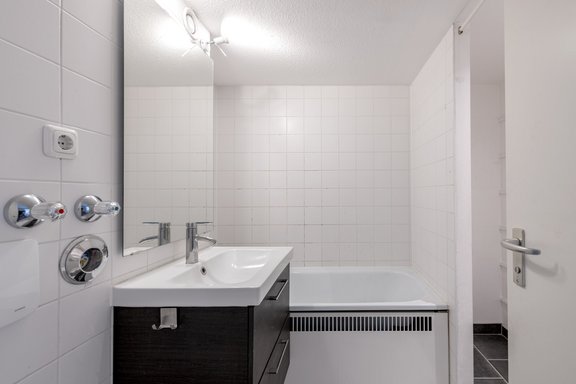 Klassisch gestaltetes Bad