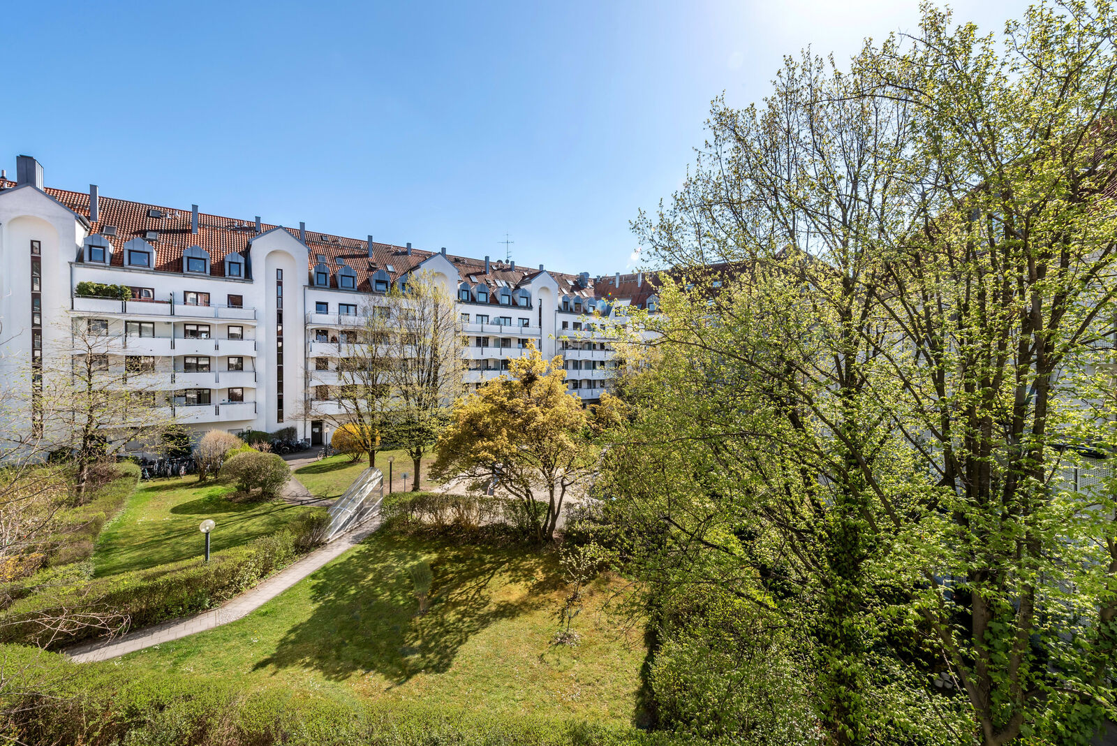 Schöne Blicke vom Balkon