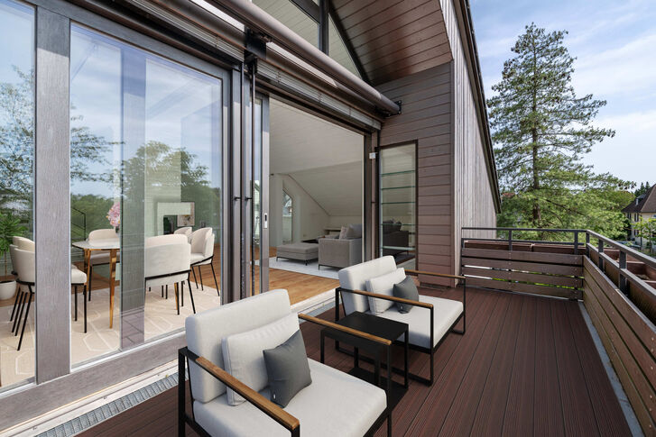 Balkonterrasse (Visualisierung)