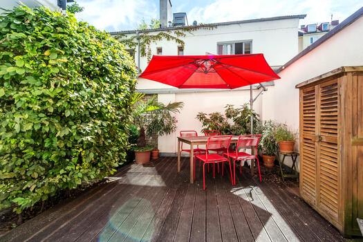 Terrasse vor Küche