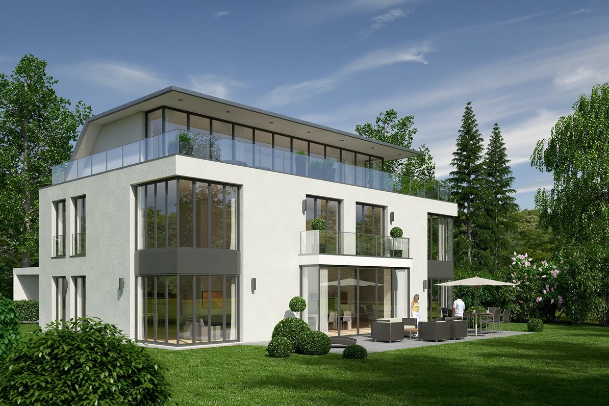 Modern villa (visualization)