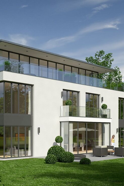 Moderne Villa (Visualisierung)