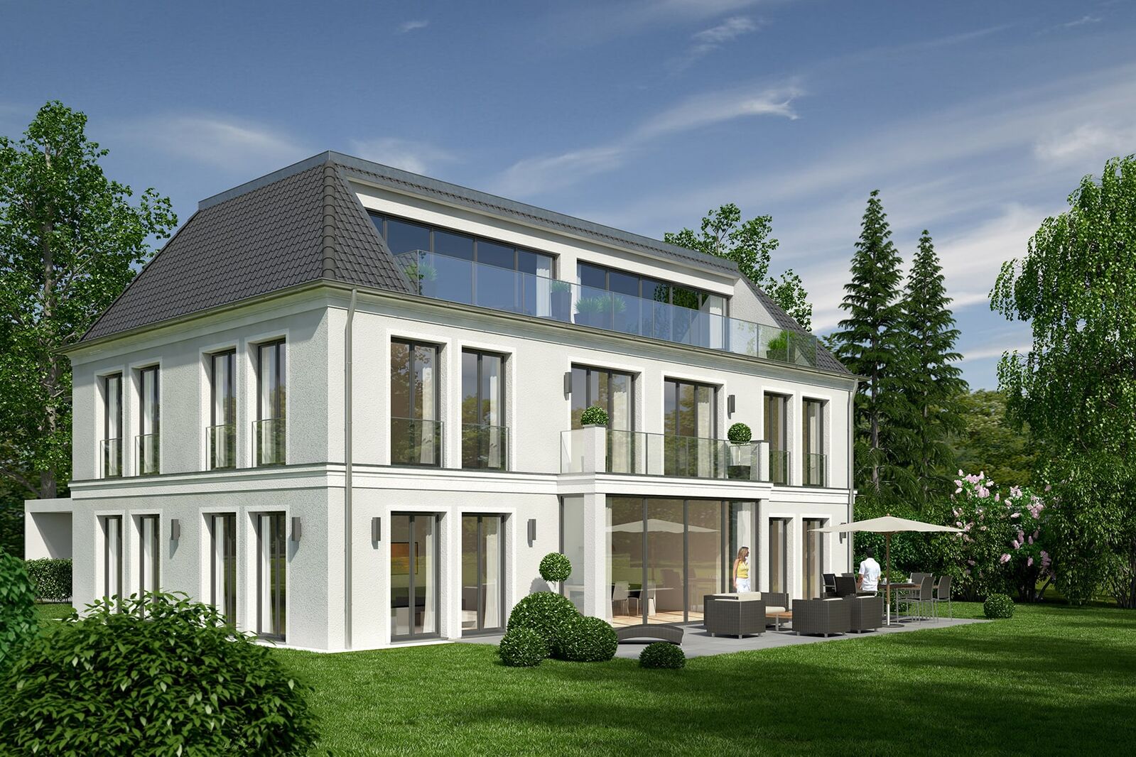 Klassische Villa (Visualisierung)