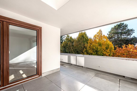 Spacious roof terrace
