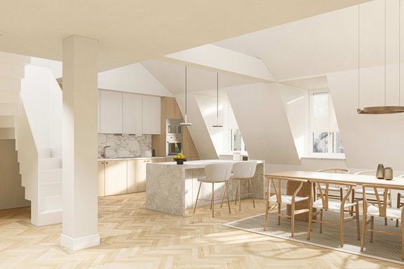 Dachgeschoss-Galeriewohnung zur individuellen Gestaltung (Visualisierung)