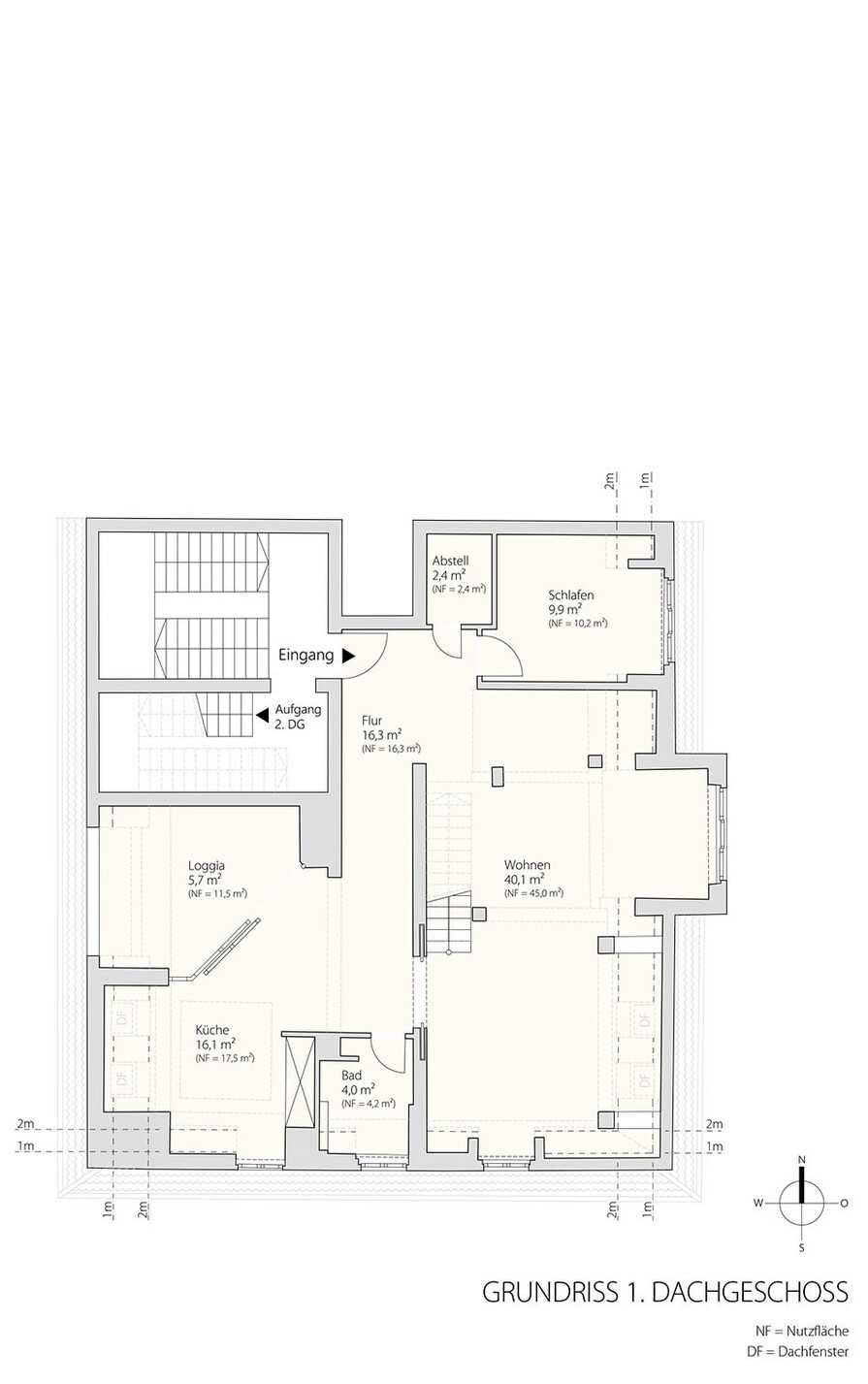 Grundriss 1 DG