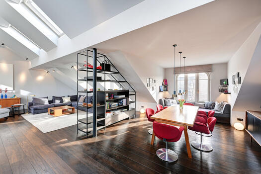 Light filled dining area