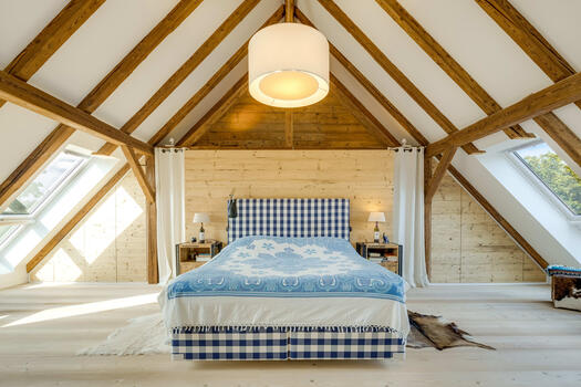 Schlafzimmer mit integrierter Ankleide