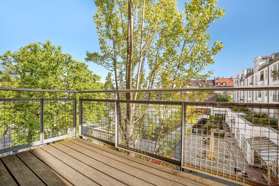 Balkon mit freiem Blick