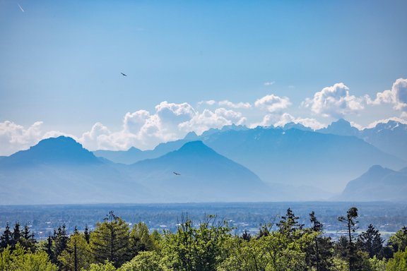 Unique view of the Alps