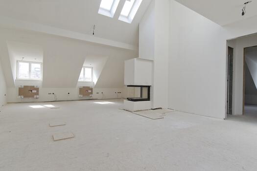Living area with open fireplace (expansion still freely designable)