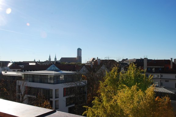 View towards the city centre