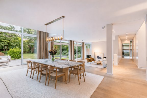 Dining and living area