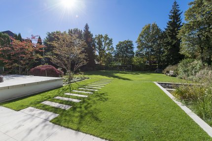 Uneinsehbares Park-Idyll