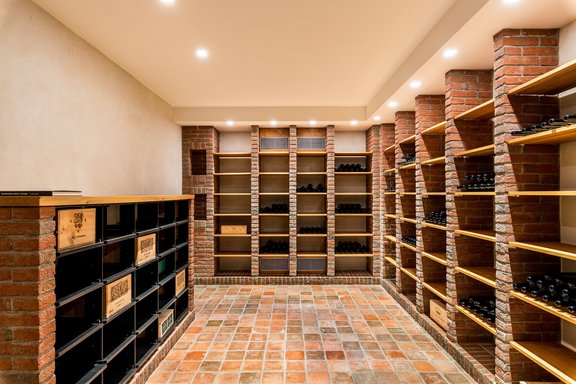 Air-conditioned wine cellar