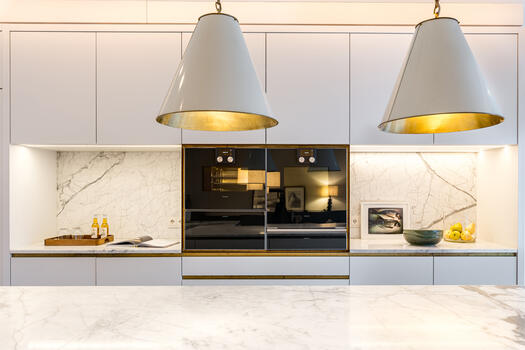 Modern kitchen with exclusive appliances
