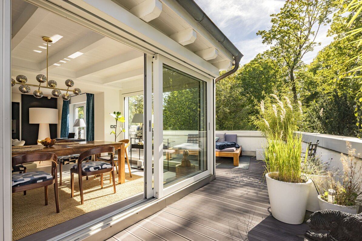 Roof Terrace with a View