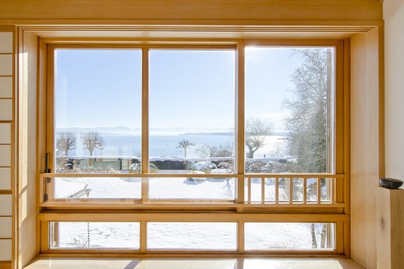 View from the upper floor