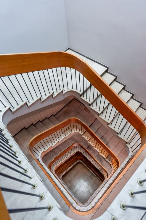 View of the stairwell