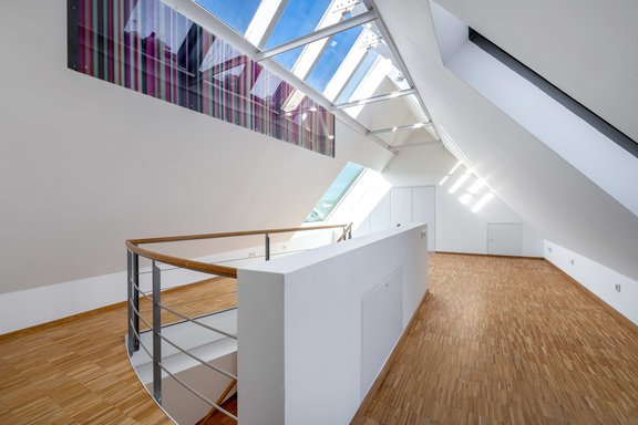 Überdurchschnittliche Raumhöhe bis ca. 4,20 m