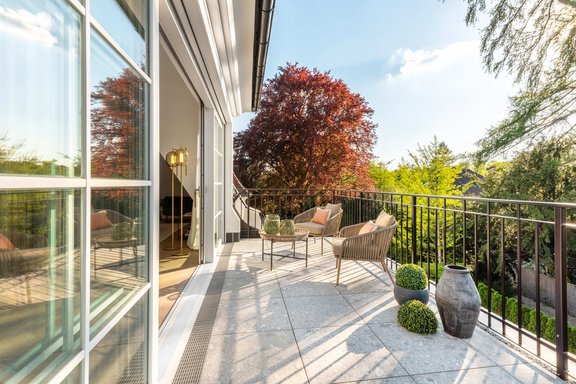 Terrasse im Frühling