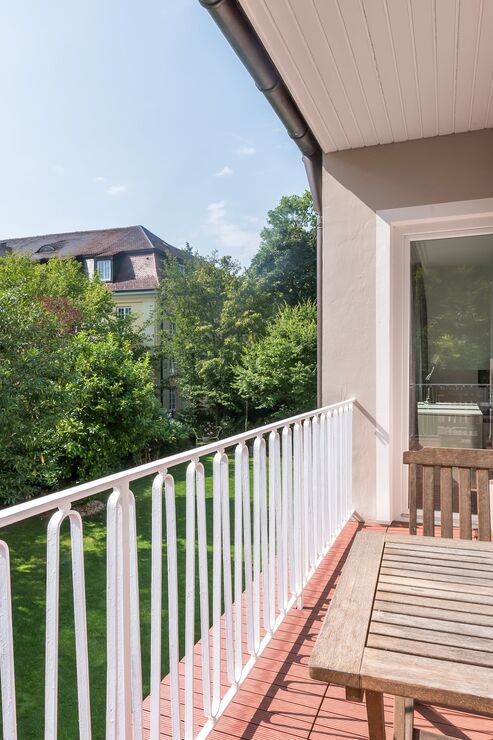 Ost-Balkon mit Blick ins Grüne