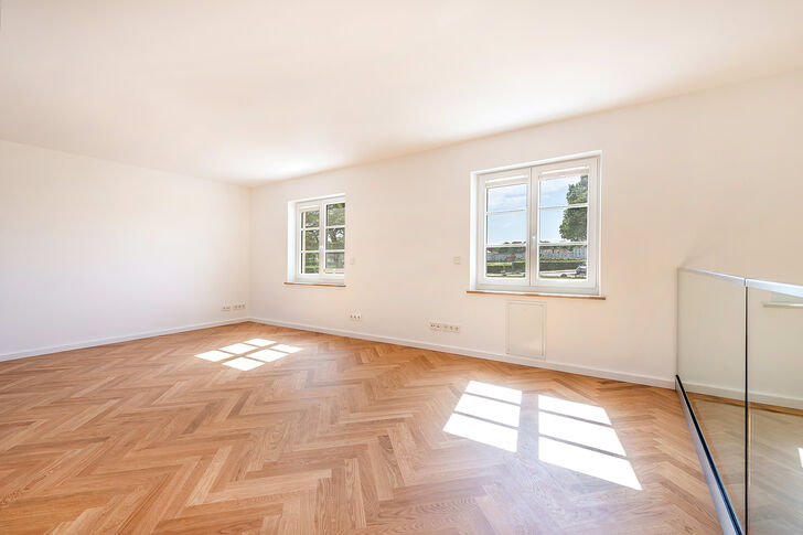 Wohnbereich mit Schlossblick