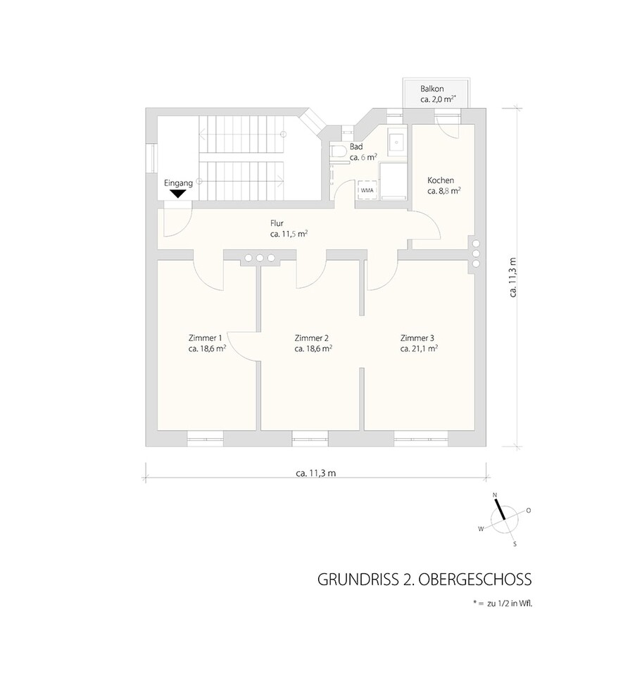 Grundriss - 2 OG