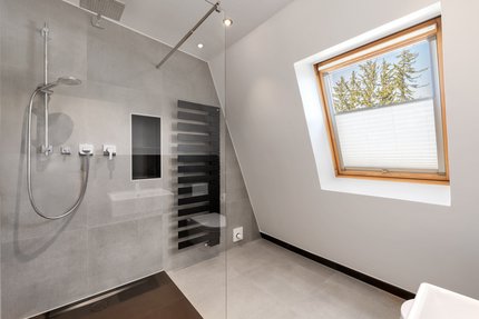 Bright daylight bathroom