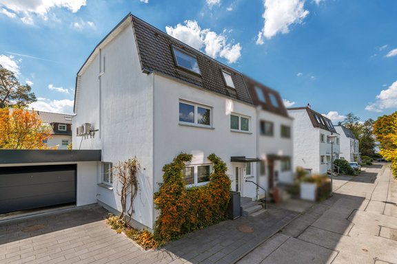 Exterior view of semi-detached house