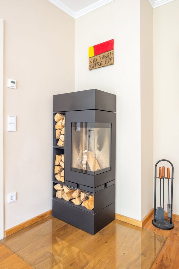 Kamin im Wohnzimmer (ablösbar)