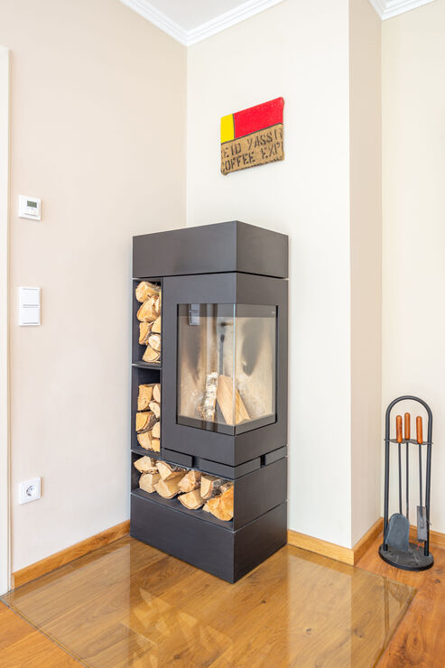 Kamin im Wohnzimmer (ablösbar)