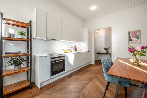 Hochwertige Küche in klarem Design