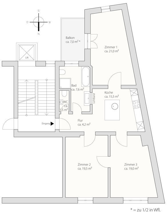 Grundriss 2 Obergeschoss