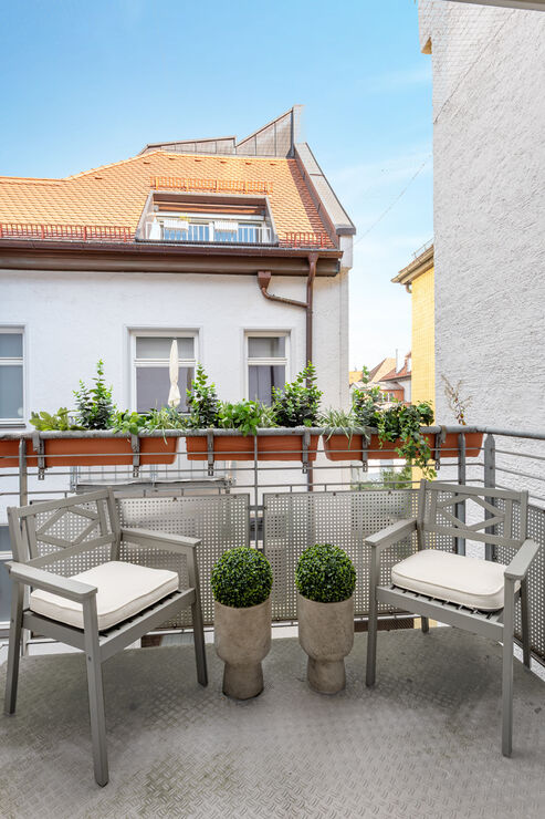 Charmanter Ostbalkon