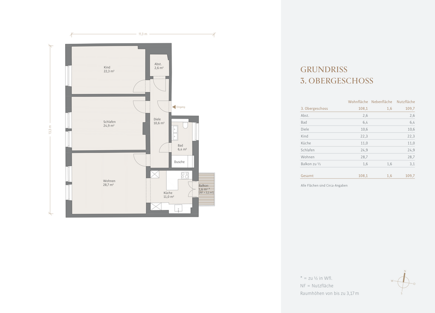 3. Obergeschoss Webgrundriss